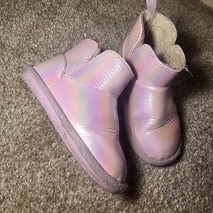 Pink Holographic Nordstrom Harper canyon booties toddler 9c